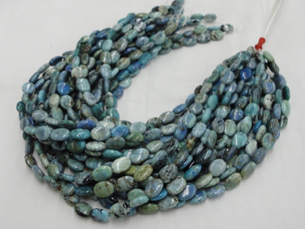CLR12 16 inches 12*16mm oval larimar gemstone beads wholesale