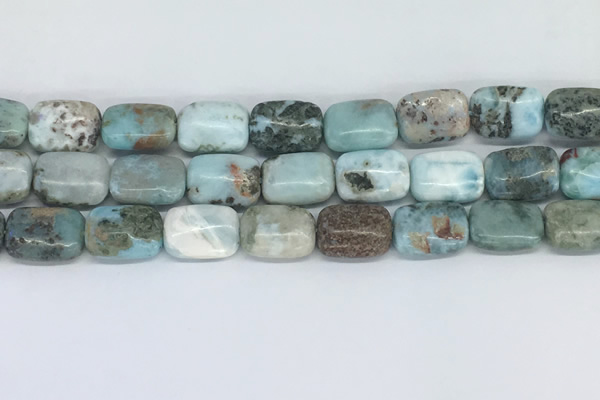 CLR127 15.5 inches 10*14mm rectangle larimar gemstone beads