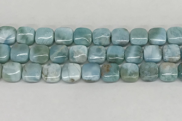 CLR131 15.5 inches 10*10mm square natural larimar gemstone beads