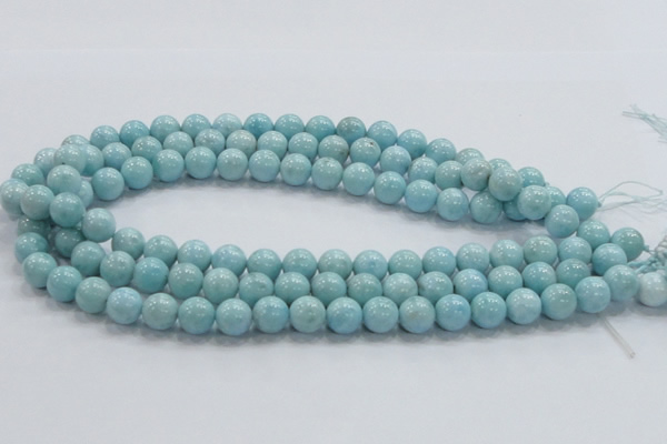 CLR19 15.5 inches 10mm round grade AA natural larimar gemstone beads