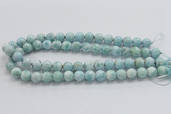 CLR20 15.5 inches 12mm round grade AA natural larimar gemstone beads