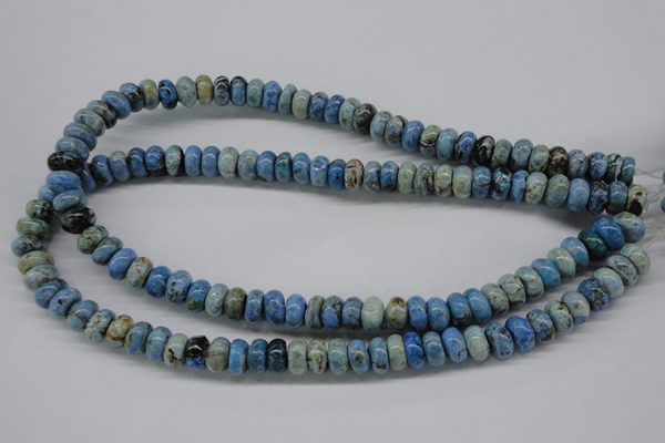 CLR202 15.5 inches 6*10mm rondelle larimar gemstone beads
