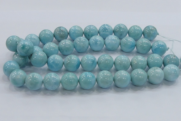 CLR23 15.5 inches 18mm round grade AA natural larimar gemstone beads