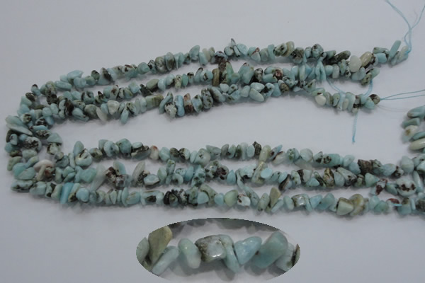 CLR30 15.5 inches natural larimar gemstone chip beads wholesale