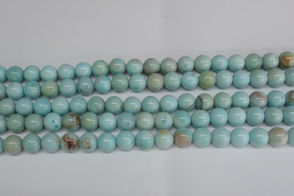 CLR353 15.5 inches 10mm round dyed larimar gemstone beads