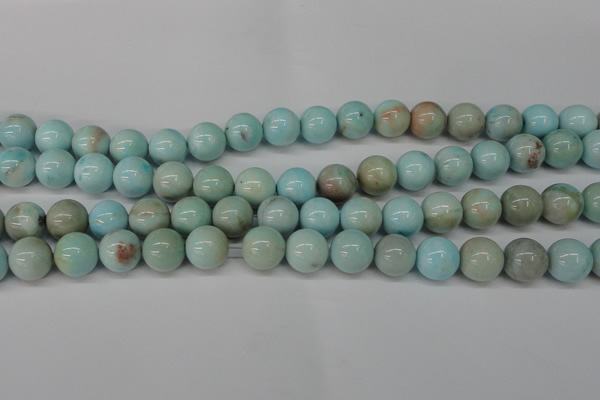 CLR354 15.5 inches 12mm round dyed larimar gemstone beads