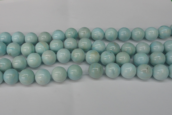 CLR356 15.5 inches 16mm round dyed larimar gemstone beads