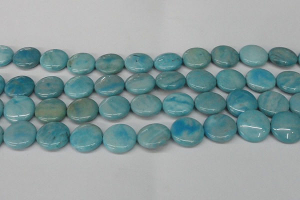 CLR365 15.5 inches 20mm flat round dyed larimar gemstone beads