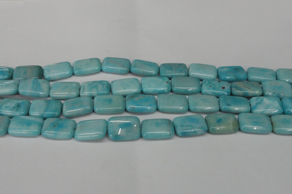 CLR394 15.5 inches 13*18mm rectangle dyed larimar gemstone beads