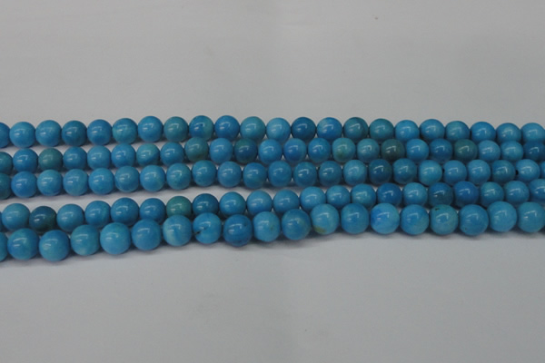 CLR400 15.5 inches 4mm round dyed larimar gemstone beads