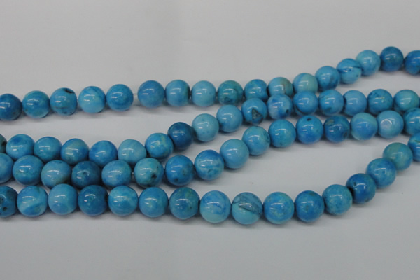 CLR404 15.5 inches 12mm round dyed larimar gemstone beads