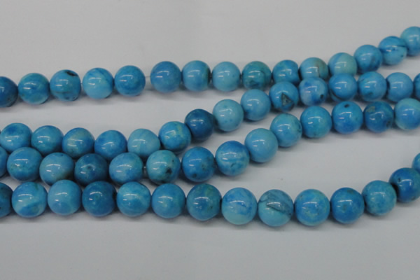 CLR406 15.5 inches 16mm round dyed larimar gemstone beads
