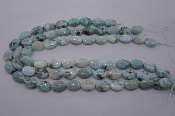 CLR42 15.5 inches 13*18mm oval natural larimar gemstone beads