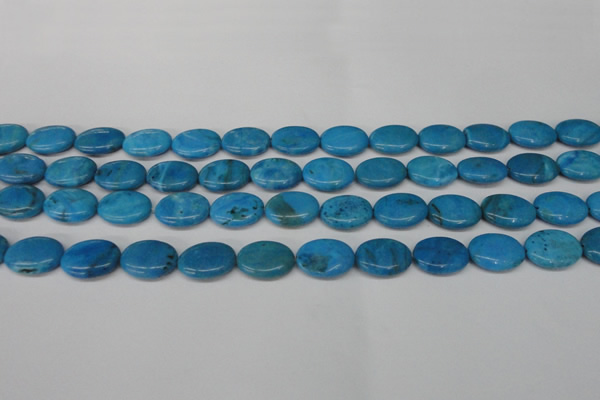 CLR420 15.5 inches 8*12mm oval dyed larimar gemstone beads