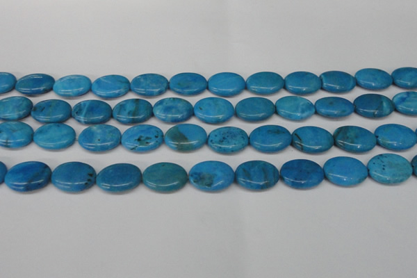 CLR421 15.5 inches 10*14mm oval dyed larimar gemstone beads