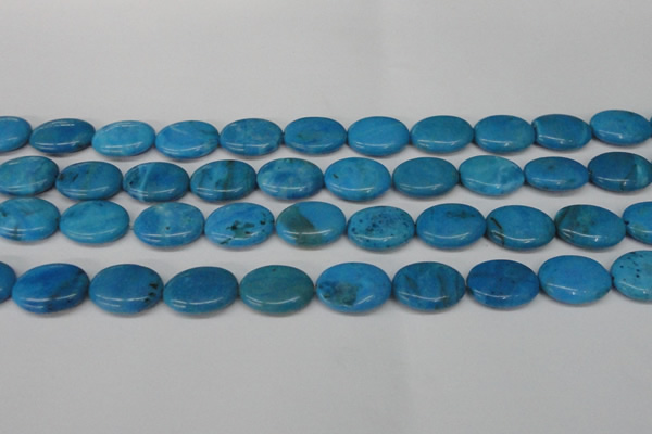 CLR422 15.5 inches 12*16mm oval dyed larimar gemstone beads