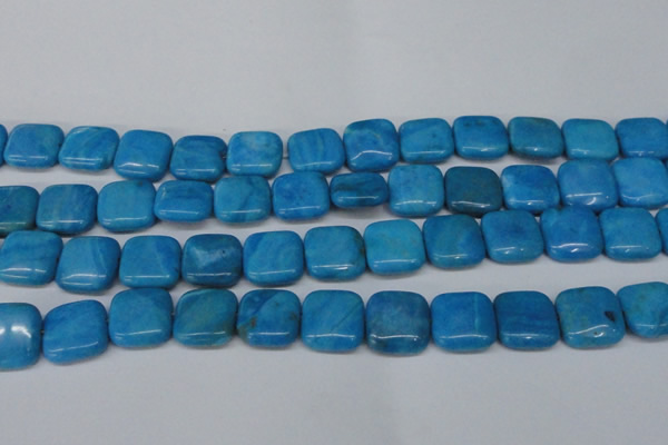 CLR433 15.5 inches 16*16mm square dyed larimar gemstone beads