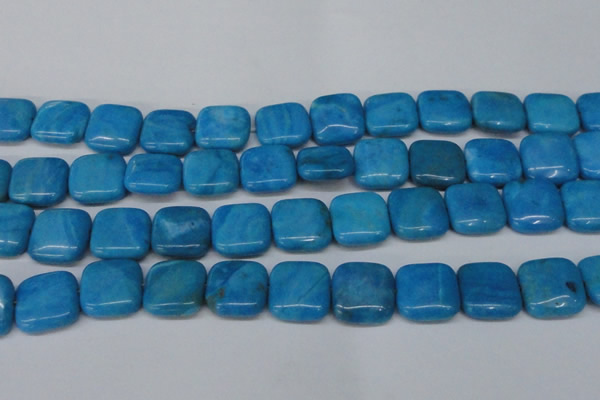 CLR435 15.5 inches 20*20mm square dyed larimar gemstone beads