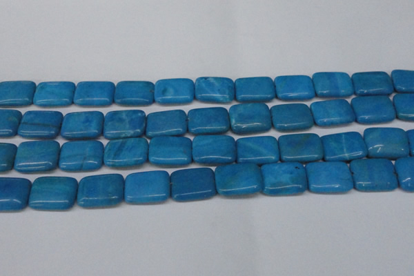 CLR443 15.5 inches 13*18mm rectangle dyed larimar gemstone beads