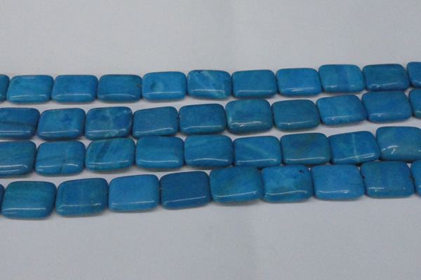 CLR444 15.5 inches 15*20mm rectangle dyed larimar gemstone beads