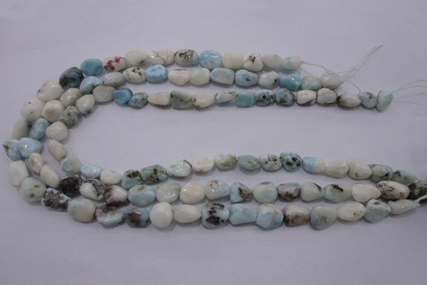 CLR51 15.5 inches 8*10mm – 12*16mm nuggets natural larimar beads