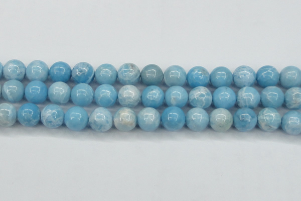 CLR605 15.5 inches 14mm round imitation larimar beads wholesale