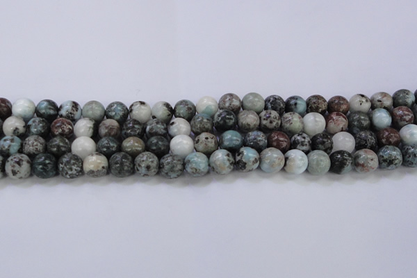 CLR63 15.5 inches 10mm round natural larimar gemstone beads