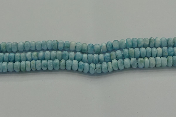 CLR79 15.5 inches 4*7mm rondelle natural larimar gemstone beads