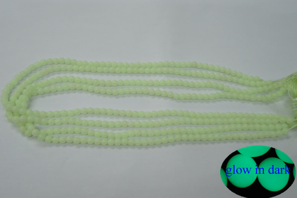 CLU01 15.5 inches 4mm round luminous stone beads wholesale