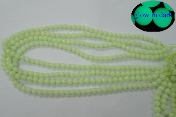 CLU02 15.5 inches 6mm round luminous stone beads wholesale