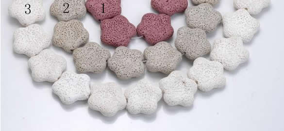 CLV12 14 inches 7*27mm star natural lava loose beads wholesale