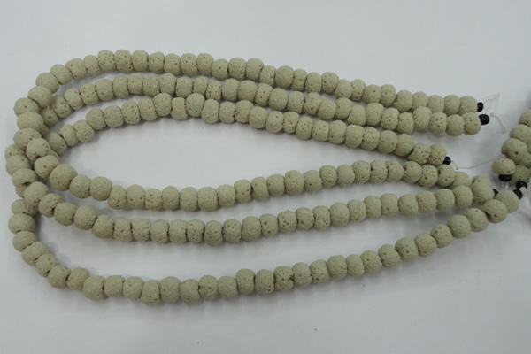 CLV352 15.5 inches 8mm ball dyed lava beads wholesale