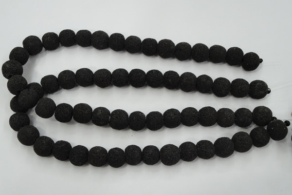 CLV381 15.5 inches 14mm ball dyed lava beads wholesale