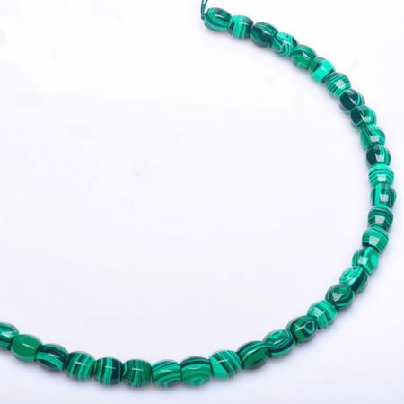 CMA24 8*10mm faceted drum imitate malachite beads Wholesale