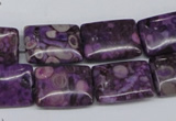 CMB40 15.5 inches 13*18mm rectangle dyed natural medical stone beads
