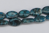 CMB46 15.5 inches 10*14mm oval dyed natural medical stone beads