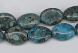 CMB47 15.5 inches 12*16mm oval dyed natural medical stone beads