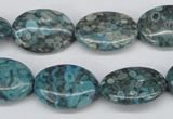 CMB49 15.5 inches 15*20mm oval dyed natural medical stone beads