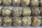 CMB60 15 inches 6mm faceted round medical stone beads