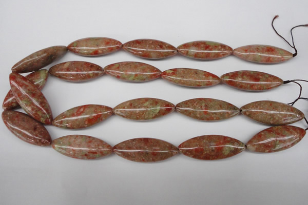 CME04 15.5 inches 15*40mm marquise New unakite gemstone beads