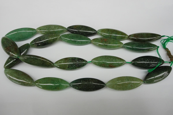 CME05 15.5 inches 15*40mm marquise green garnet gemstone beads