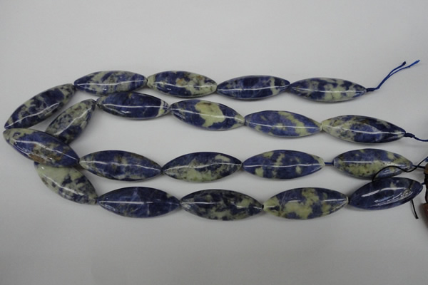 CME07 15.5 inches 15*40mm marquise sodalite gemstone beads