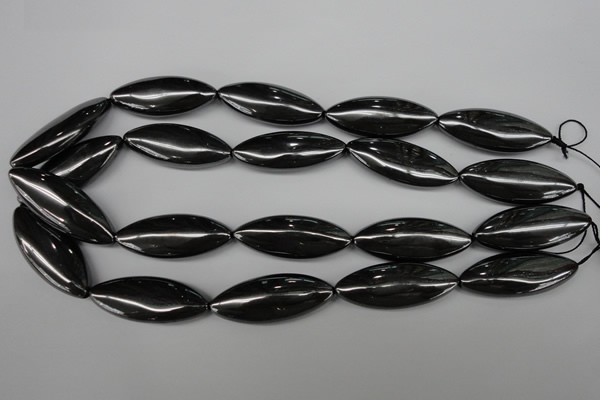 CME09 15.5 inches 15*40mm marquise hematite gemstone beads