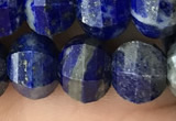 CME215 15.5 inches 7*9mm - 8*10mm pumpkin lapis lazuli beads