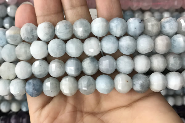 CME232 15.5 inches 10*11mm - 10*12mm pumpkin aquamarine beads