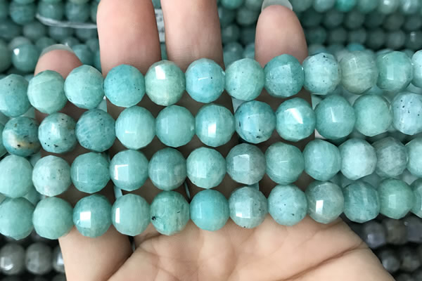 CME241 15.5 inches 10*11mm - 10*12mm pumpkin amazonite beads