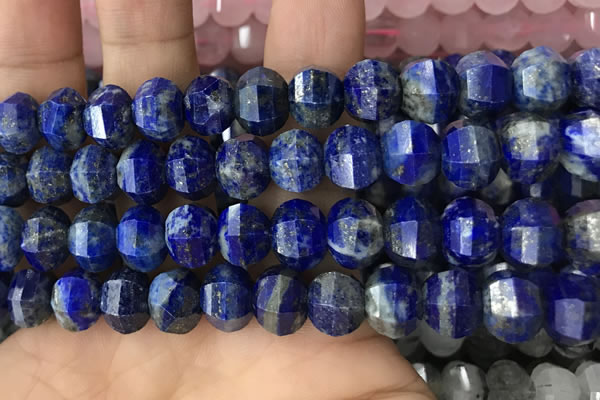 CME245 15.5 inches 10*11mm - 10*12mm pumpkin lapis lazuli beads