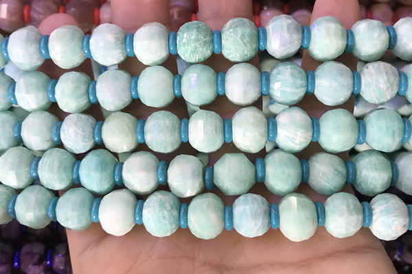 CME305 15.5 inches 8*11mm - 9*12mm pumpkin amazonite beads