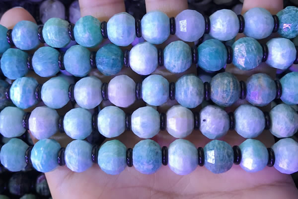 CME316 15.5 inches 8*10mm pumpkin amazonite gemstone beads