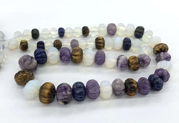 CME338 15 inches 6*8mm – 10*14mm pumpkin mixed beads